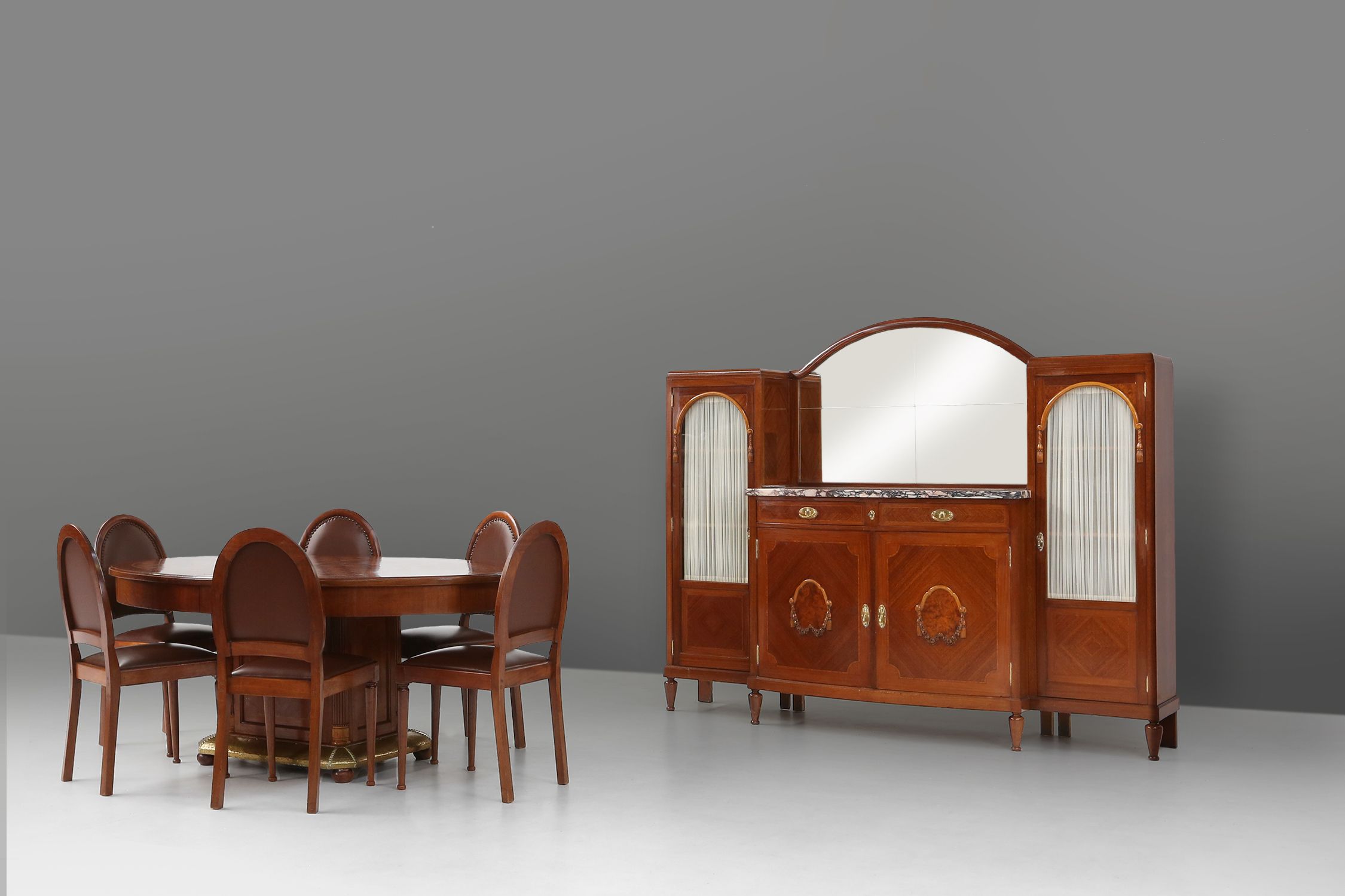 Art Deco set of six chairs by De Coene 1930thumbnail